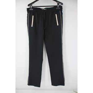 joie women's XS stripe drawstring pants black casual lightweight‎ stretch